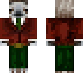 sloth with red suit