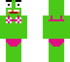 surprised frog in bikini