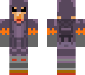 the rotten pumpkin with  netherite armor