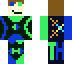 awesome th gamer green and blue version