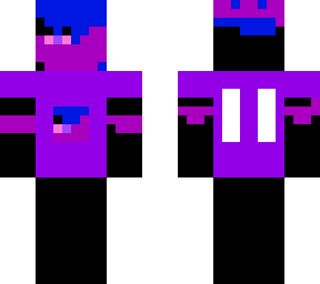 blue and purple man