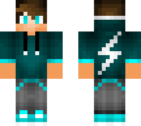 blue gamer boy skin