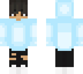 blue hoodie boy