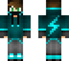 blue lightning bolt gamer