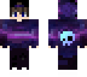 boy in a galaxy skull outfit