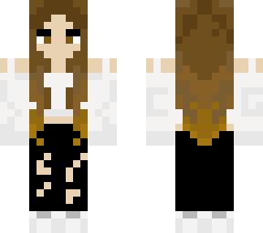 brown haired girl 3d