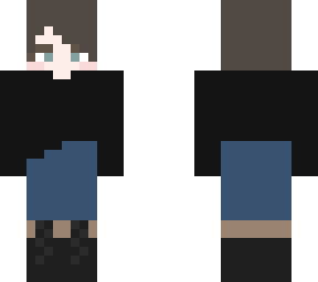 brown haired girl minimalistic