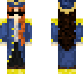 captain puffy w/ orange fringe