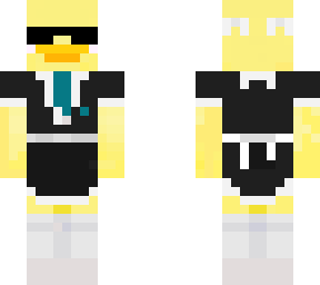 duck in suit but teal