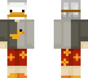 duck mask with duck bathing suit