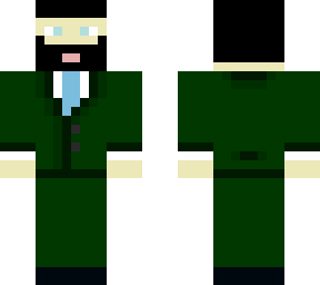 green suit