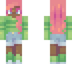 green sweater