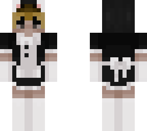 maid boyy with e-boy hair