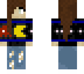 minecraft pacman girl skin