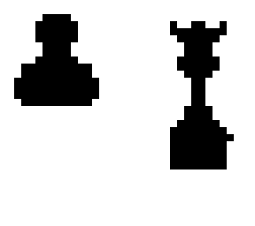 pawn and queen