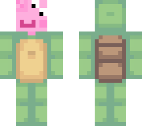 peppa in a turtle suit