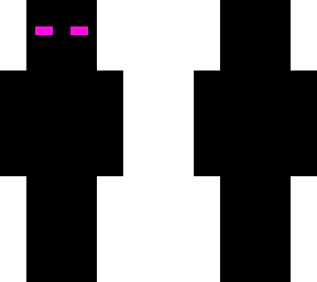 plain black with pink eyes