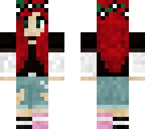 red hair & flowers