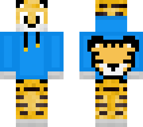 the golden tiger with headphones