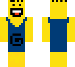 weird man in minion suit