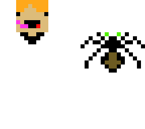 white with spider