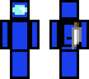 among us blue imposter.