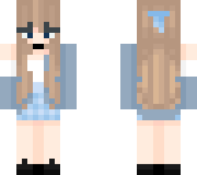 anna checkered skirt (baby blue)
