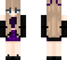 anna checkered skirt (purple)