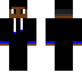 black/blue casual skin