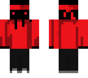 black ninja bear with red clothes
