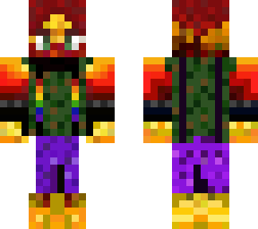 Blaze Human Hybrid Minecraft Skin