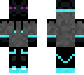 blue ender man hoodie