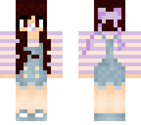 brown haired overalls girl