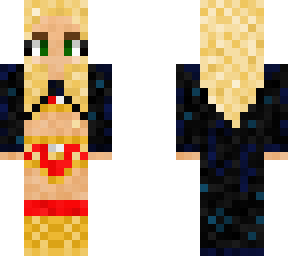 charlotte flair wwe (red attire with black robe) raw