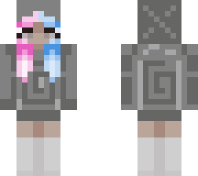 cotton candy + karl hoodie modified