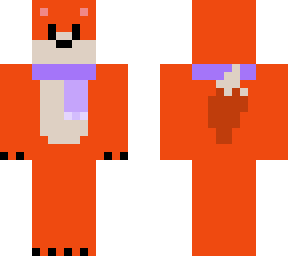 cute fox  wearing a scarf, 10 likes special (late!)