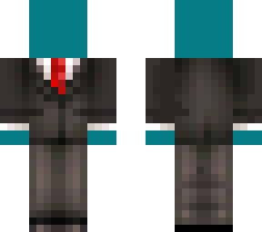 dark aqua suit