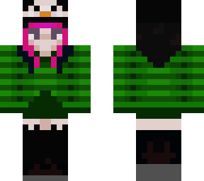 egirl with penguin hat