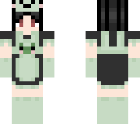 frog boi (maid dress) (black hair)