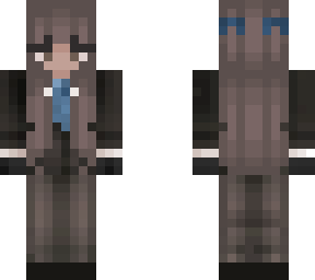 girl in tux blue tie