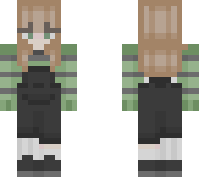green overalls blonde hair