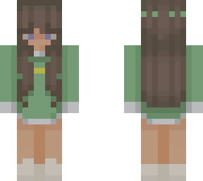 green sweater