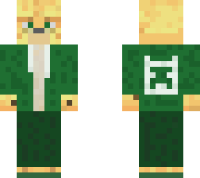 ocelot with green jacket
