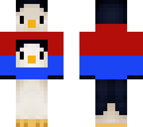 penguin with penguin sweatshirt