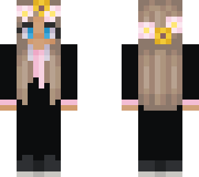 pink/yellow tuxedo girl