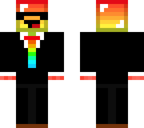rainbow derp with suit