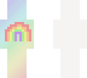 rainbow skin with a rainbow?