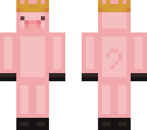 simple crown pig