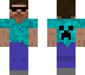 steve, but with creeper tunic