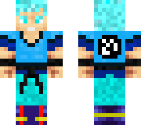 the blue saiyan fighter